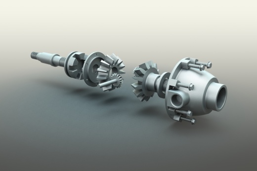 差速齿轮简易模型爆炸图3D图纸 Solidworks设计 附STEP缩略图