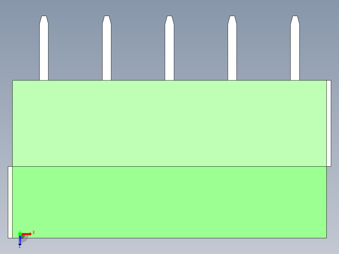 PCB_Terminal_Block_5-P3.5俯视图