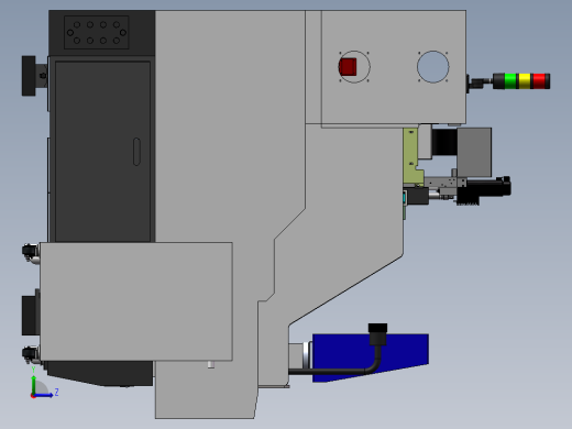 半罩雕铣机左视缩略图