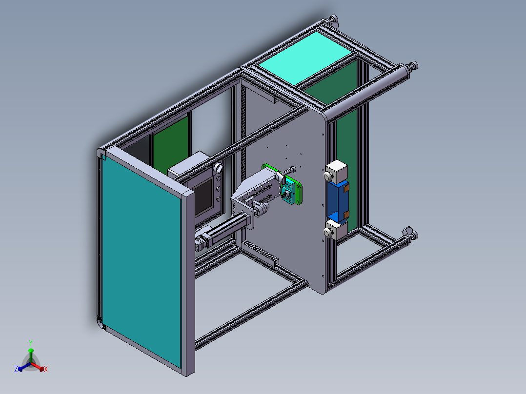 ST20-EVP产品轴承压装机正等轴测图