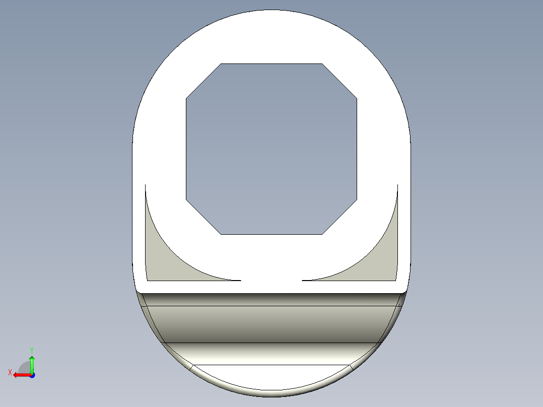 鎖(內三角形)5572-3D多系列多零件图纸模型后视图