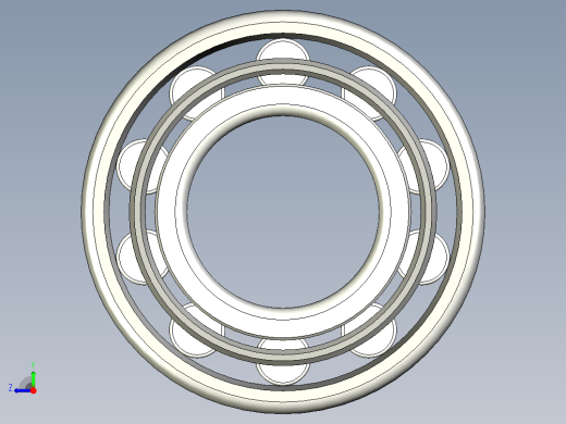 轴承-Bearing_90x189x55.stp右视缩略图
