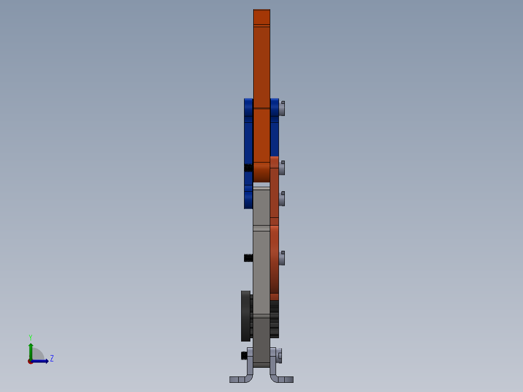 机械爪 3D图纸 (53)左视图