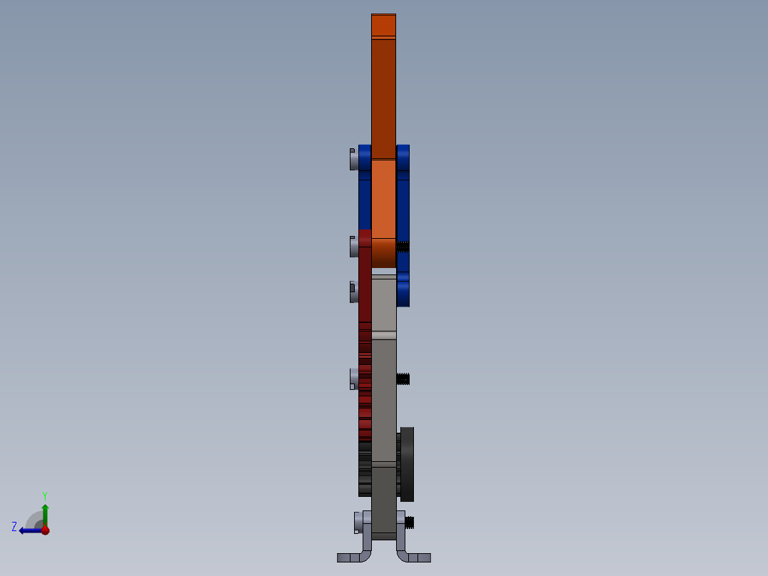 机械爪 3D图纸 (53)右视图