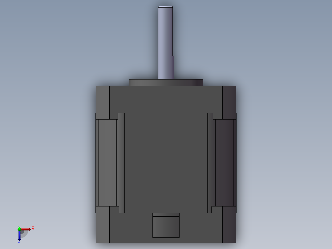 雷赛步进电机42CM06俯视图