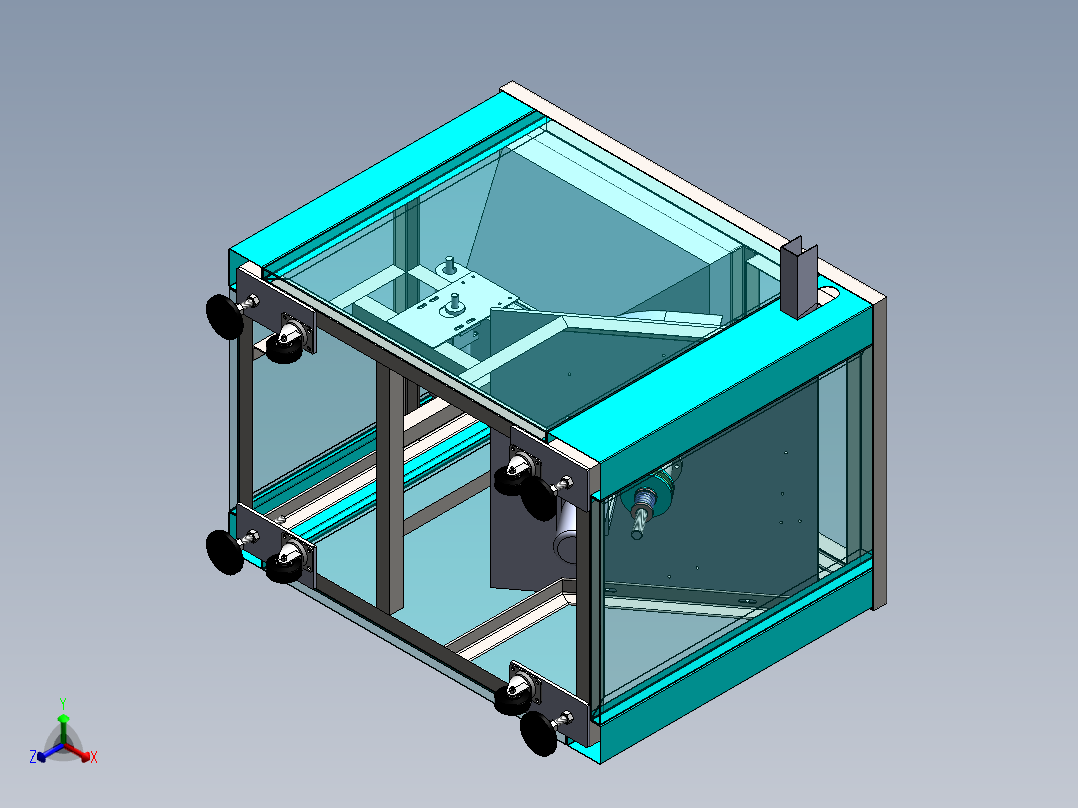 理瓶机设计正等轴测图