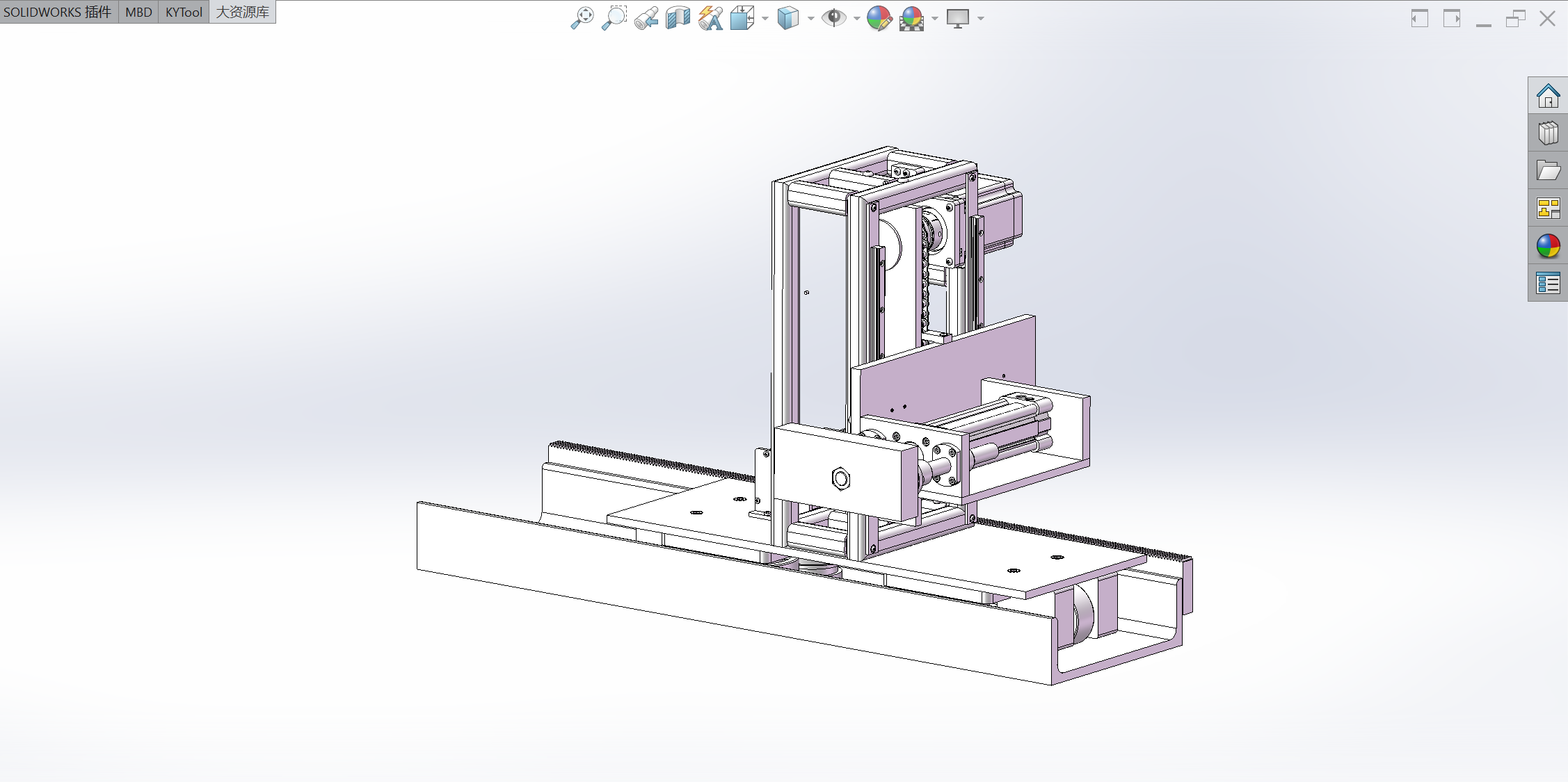 齿条链条移动机