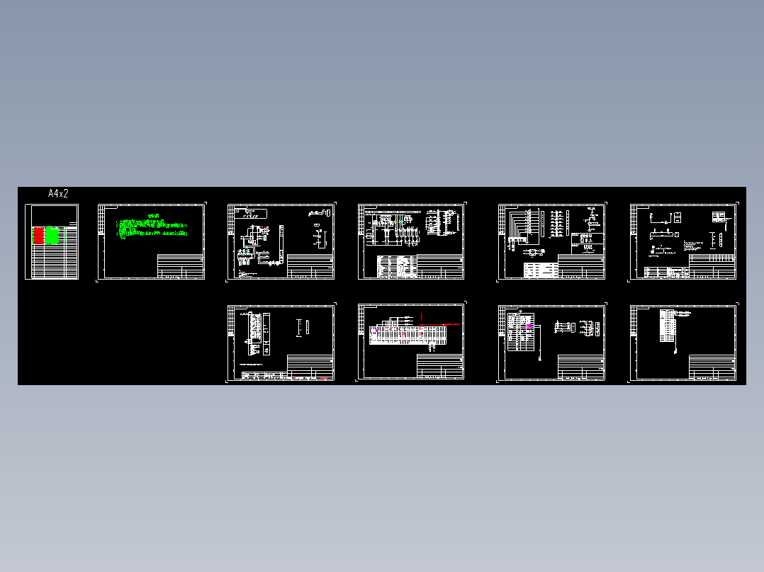 46 汽车充电站-箱变-低压柜电气图