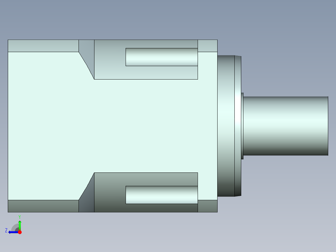 直齿PLX220-L1 42-114.3-200-M12.stp右视图