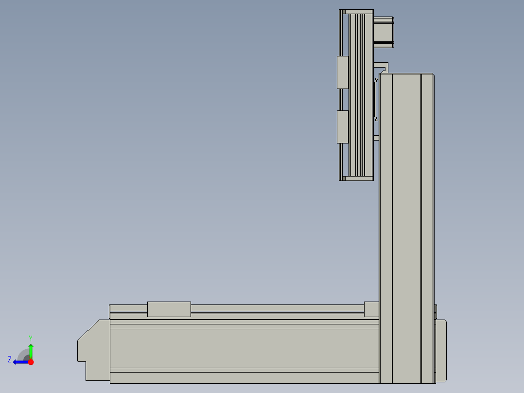 同步带桌面式平台B5441-57步进版右视图