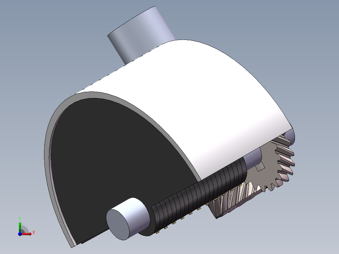 重力调节前视图