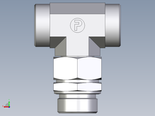 卡套式工业通用硬管接头EO_Assembled_adjustable_standpipe_branch_tee_EVT35LMOMD71后视缩略图