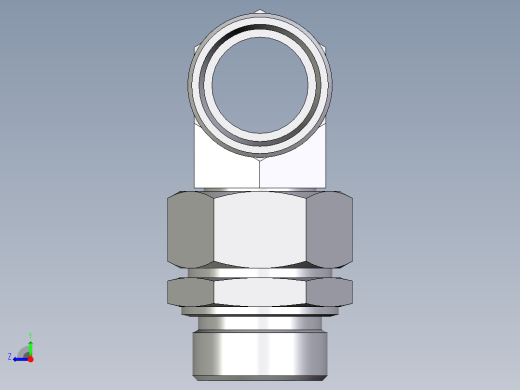 卡套式工业通用硬管接头EO_Assembled_adjustable_standpipe_branch_tee_EVT35LMOMD71右视缩略图