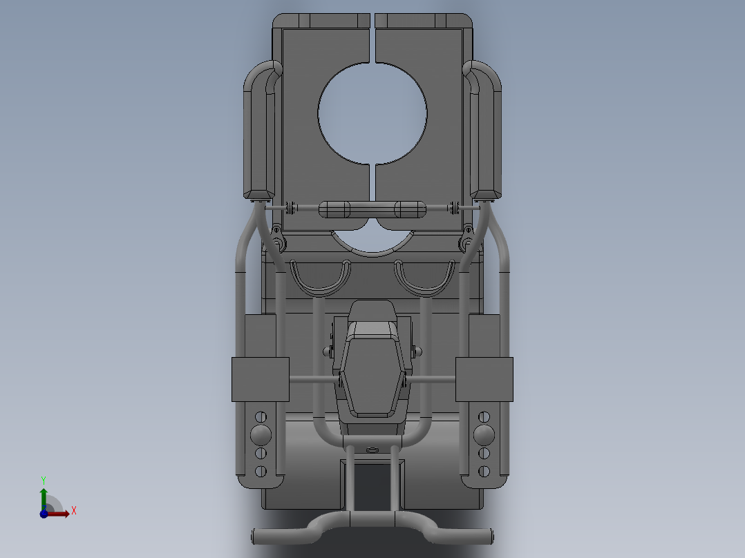 1_助力设备 包含三维和CAD图纸前视图
