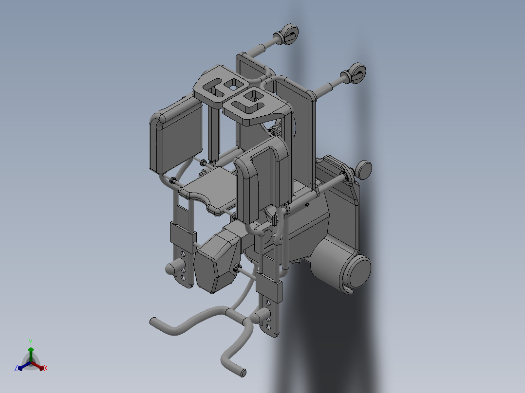 1_助力设备 包含三维和CAD图纸正等轴测图