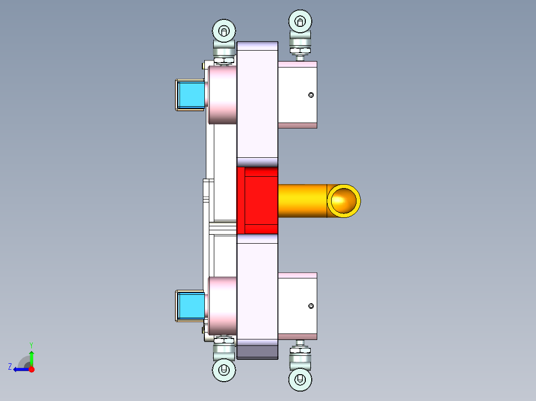R3-笔记本CNC工装夹具三维模型CNC3-1208右视图