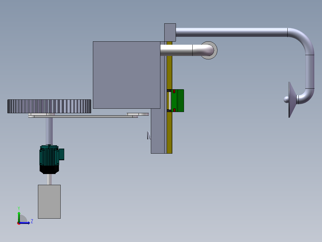 智能道路系统左视图