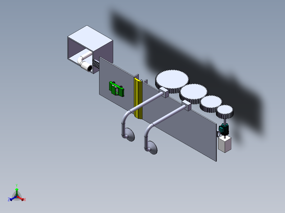 智能道路系统正等轴测图
