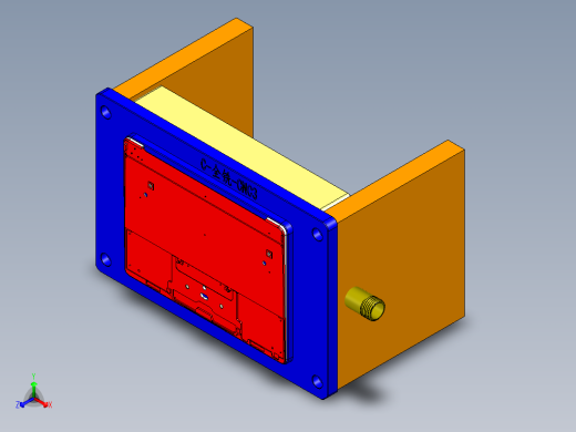 小号电脑外壳铣内腔治具模型