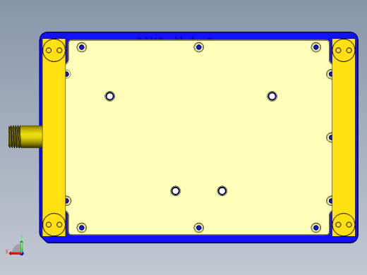 小号电脑外壳铣内腔治具模型后视缩略图