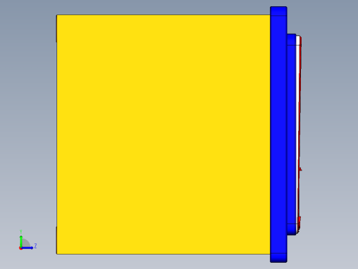 小号电脑外壳铣内腔治具模型左视缩略图