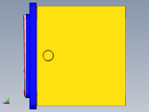 小号电脑外壳铣内腔治具模型右视缩略图