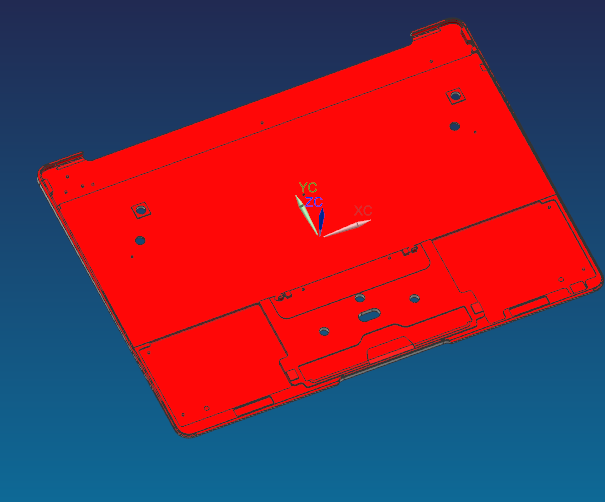 小号电脑外壳铣内腔治具模型