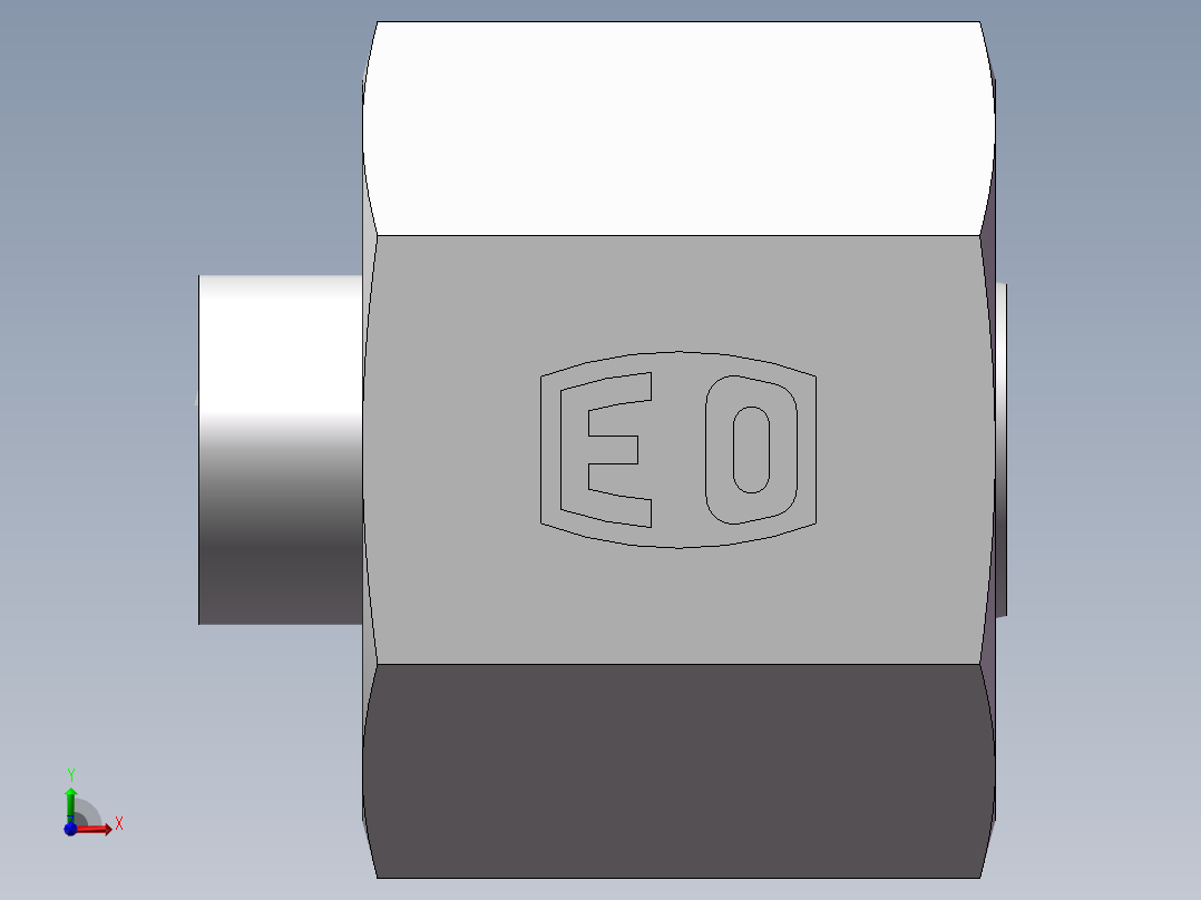 锥孔螺堵、9C-14前视图