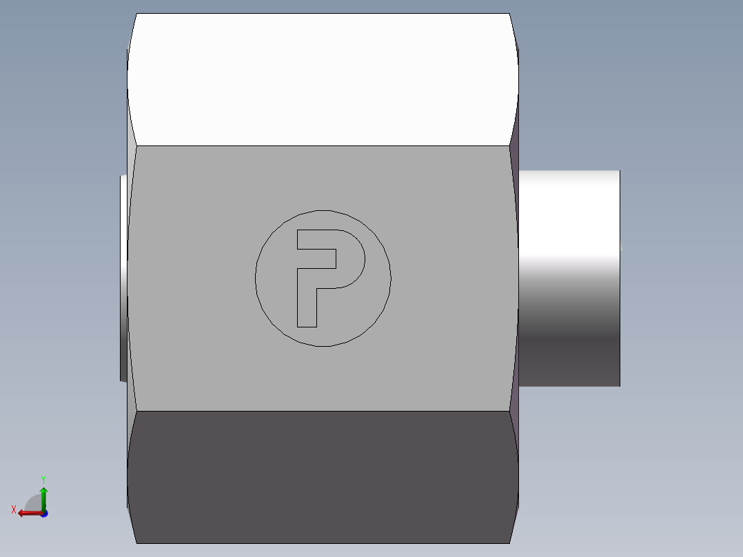 锥孔螺堵、9C-14后视图