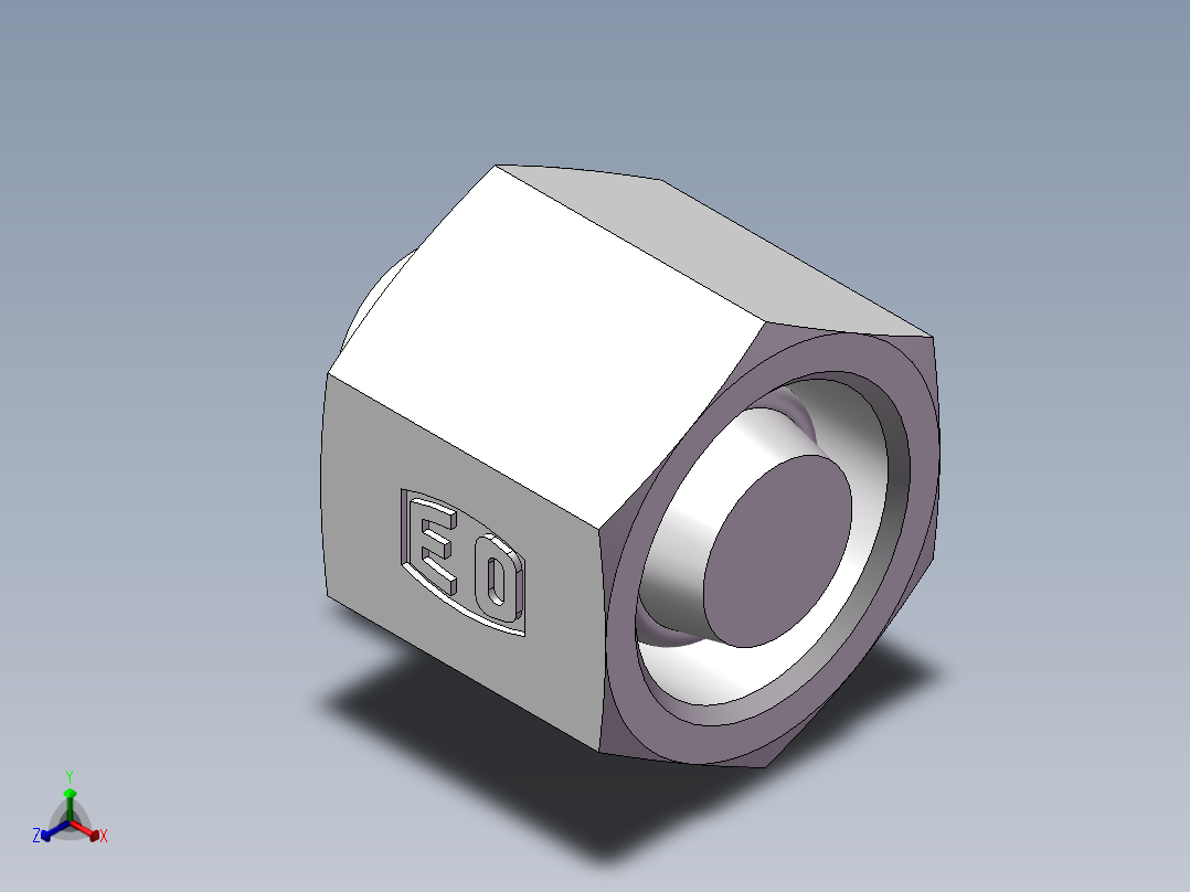 锥孔螺堵、9C-14正等轴测图