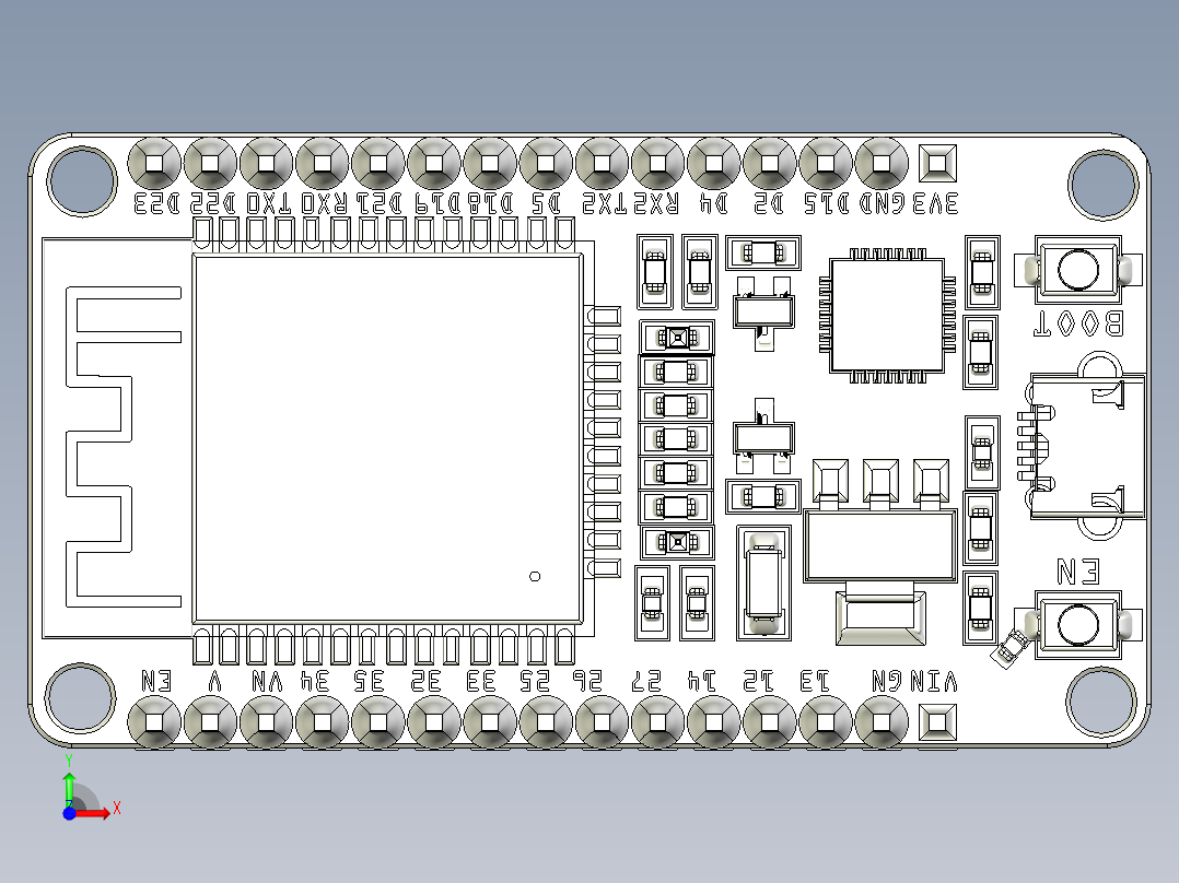 电路板、主板(117)前视图