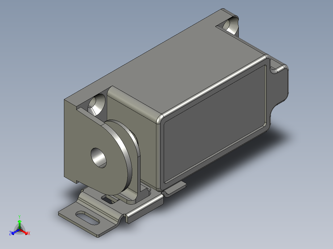 家具锁正等轴测图
