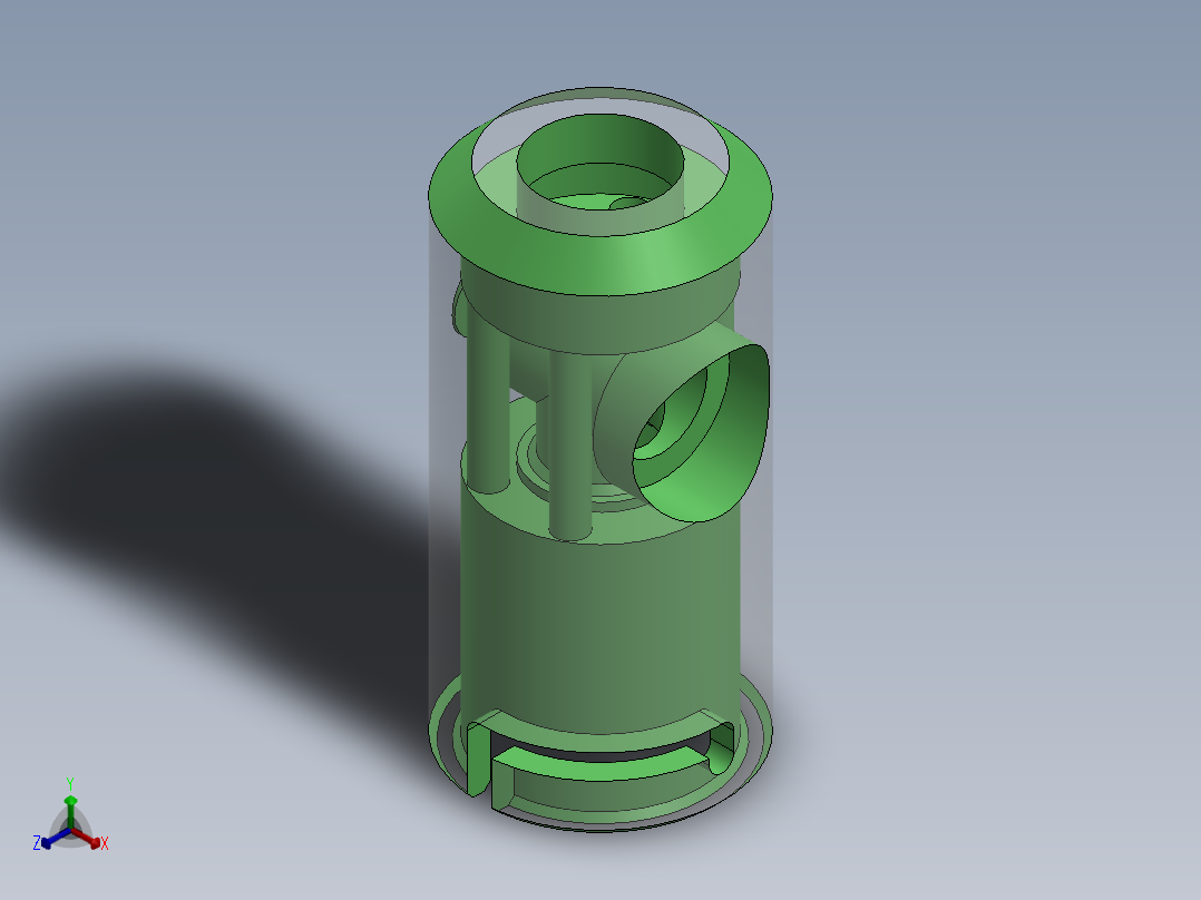 喷嘴正等轴测图