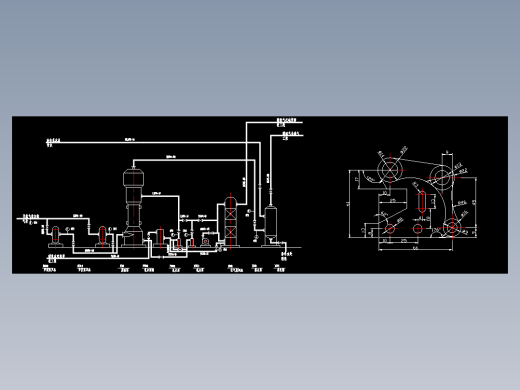 天然气脱硫系统工艺管道及仪表流程