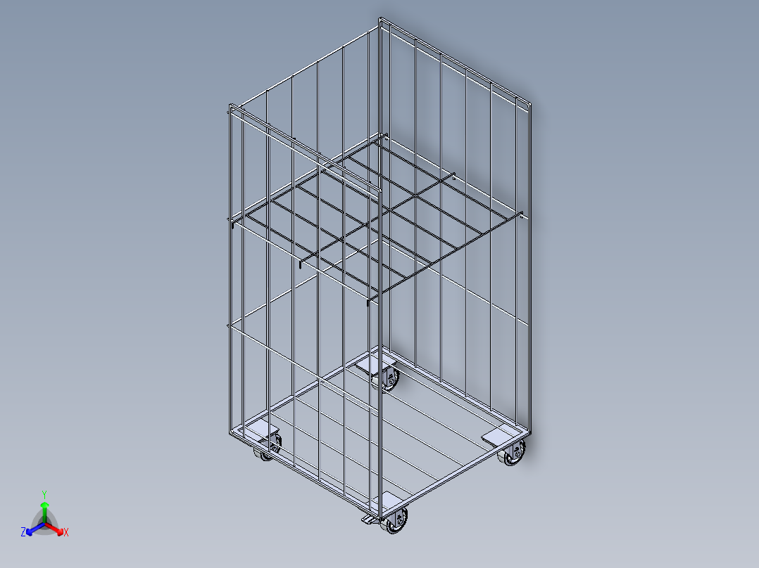 笼车正等轴测图