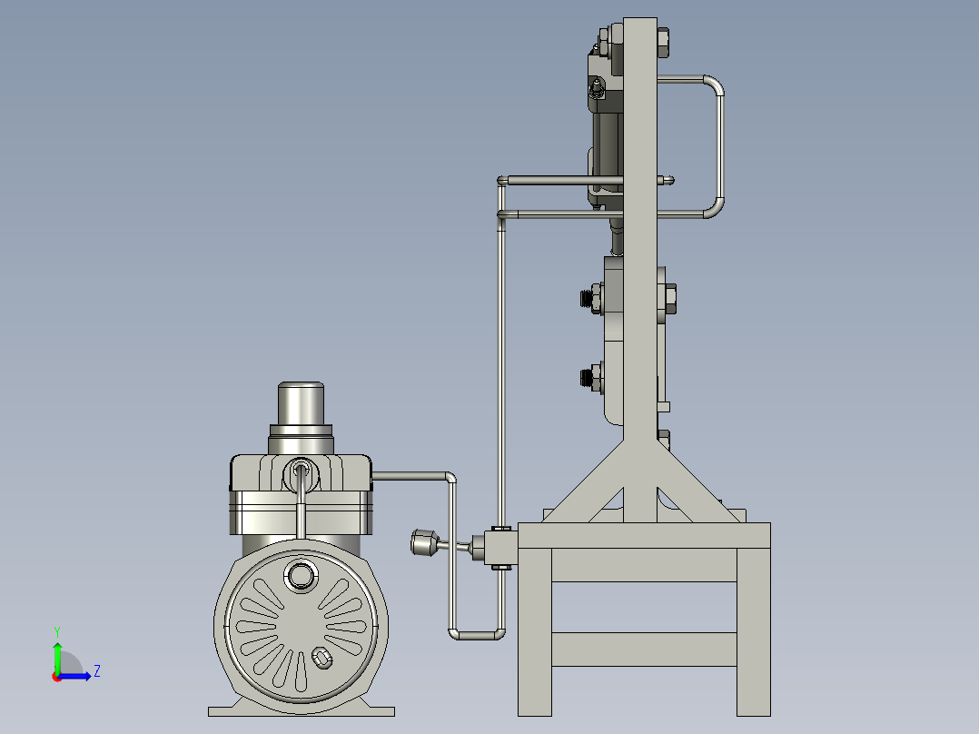 液压切断机构左视图