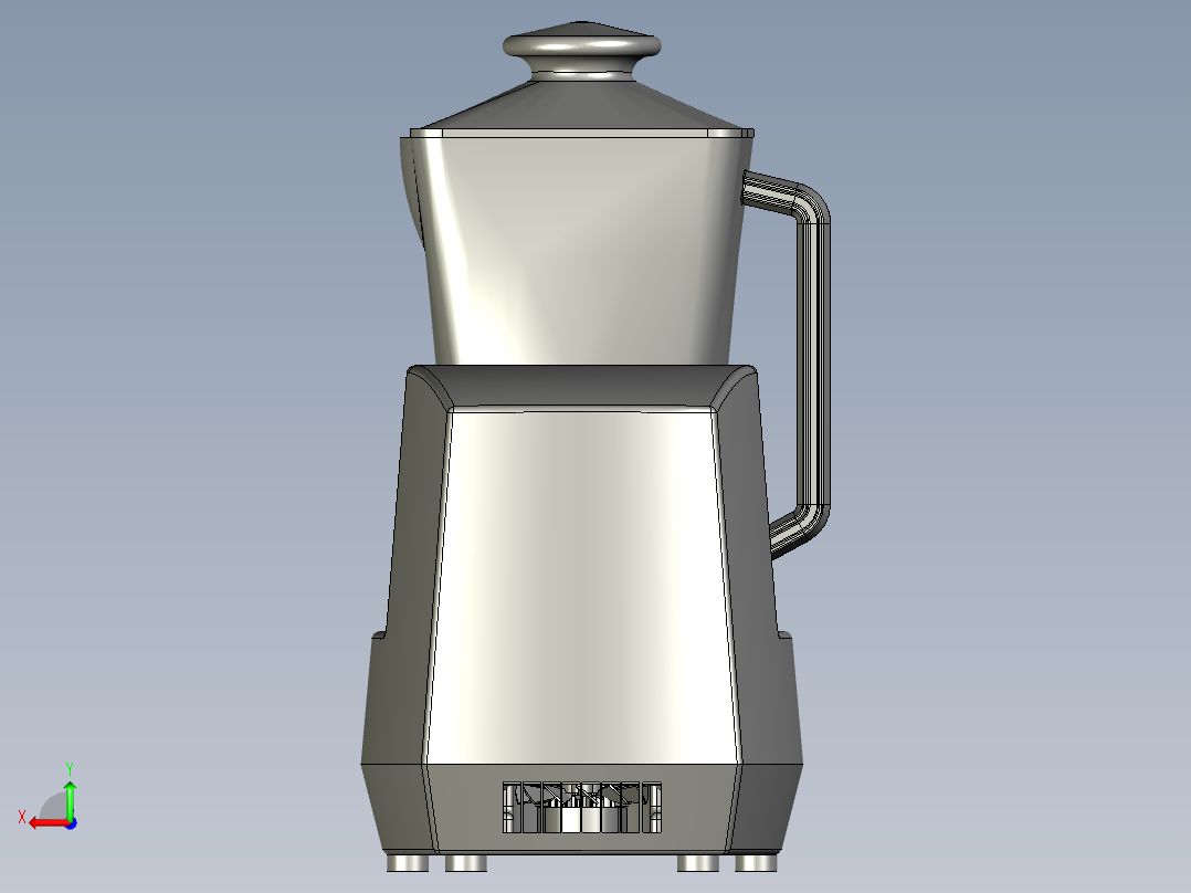 电子调速功能的搅肉机后视图