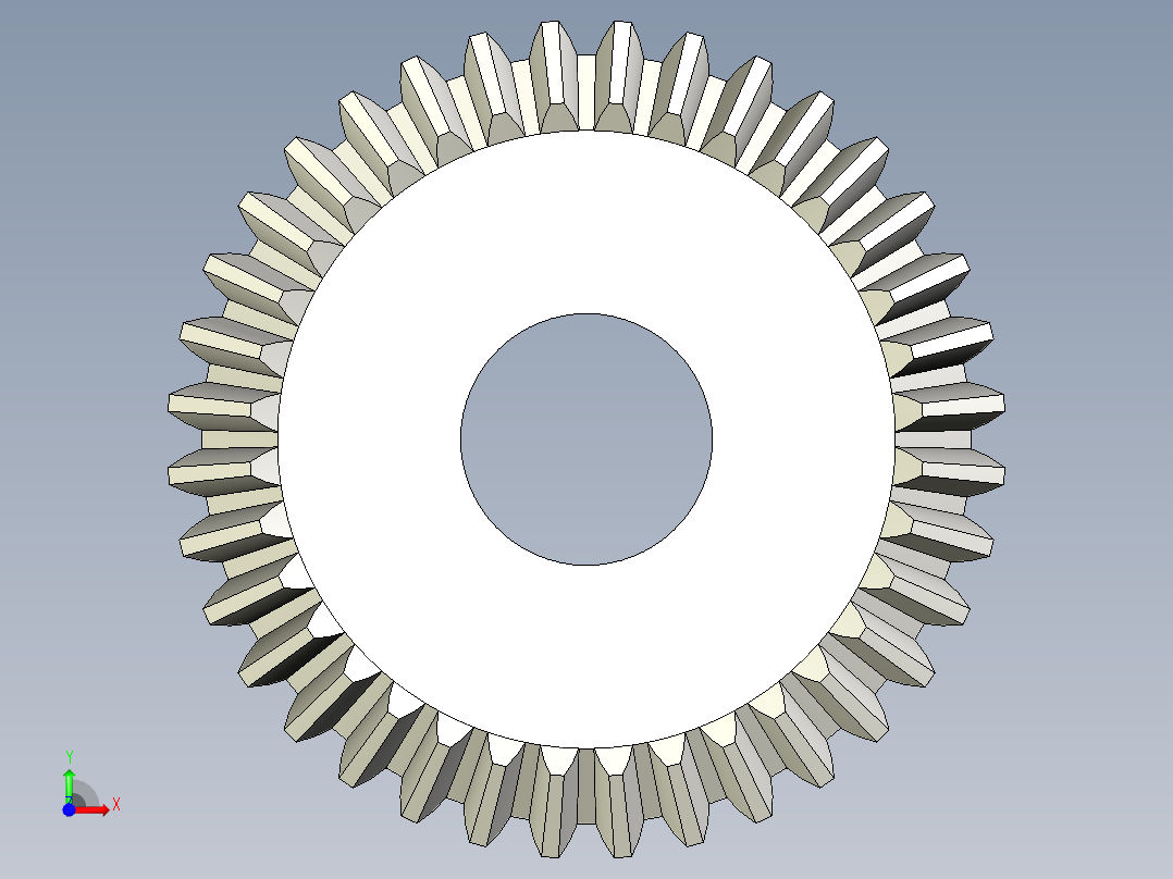 A0004058-36齿锥齿轮前视图
