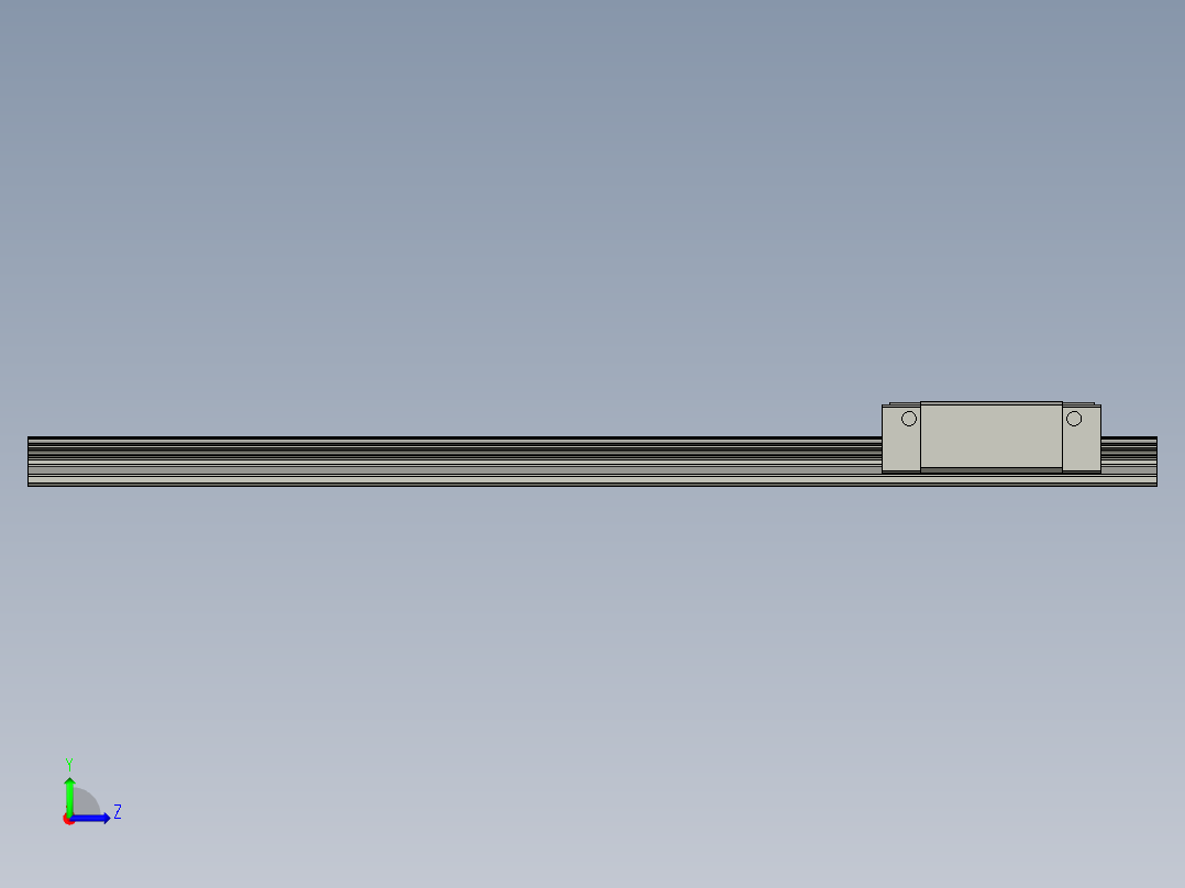 上银HGH20CA2R400ZAPI-LXYC-BOSS左视图