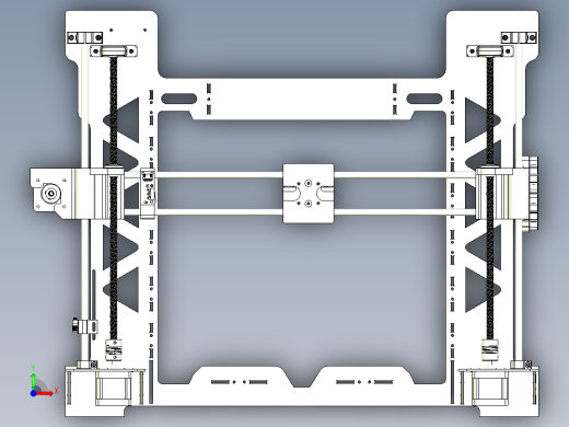 伺服多轴移动机构设计前视缩略图