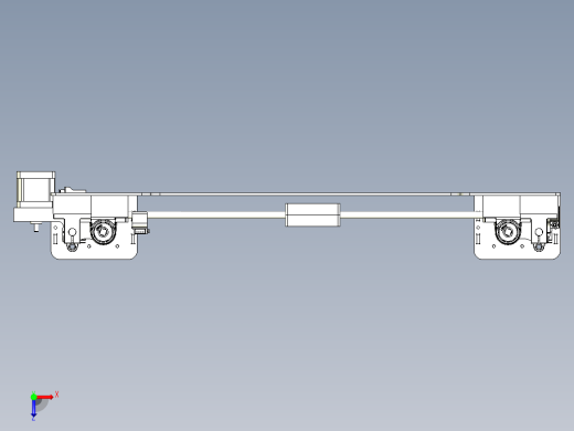伺服多轴移动机构设计俯视缩略图