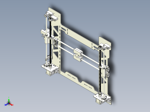 伺服多轴移动机构设计正等轴测缩略图