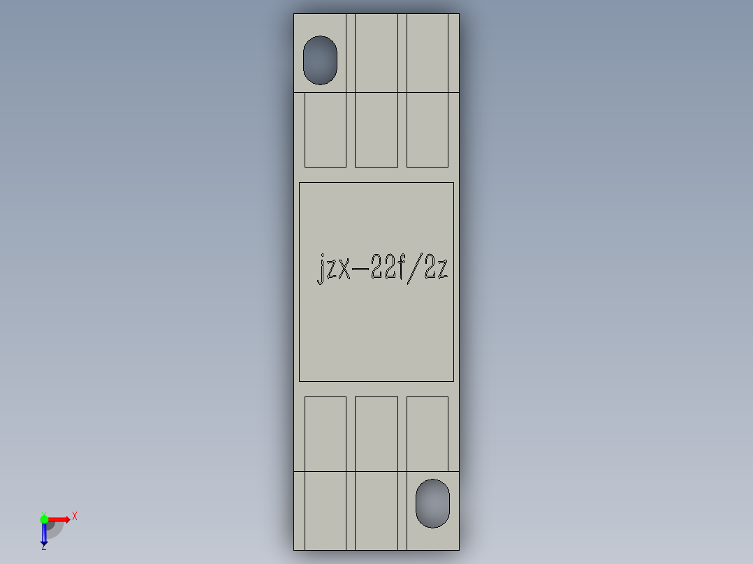 JZX-22F2Z电磁中间继电器俯视图