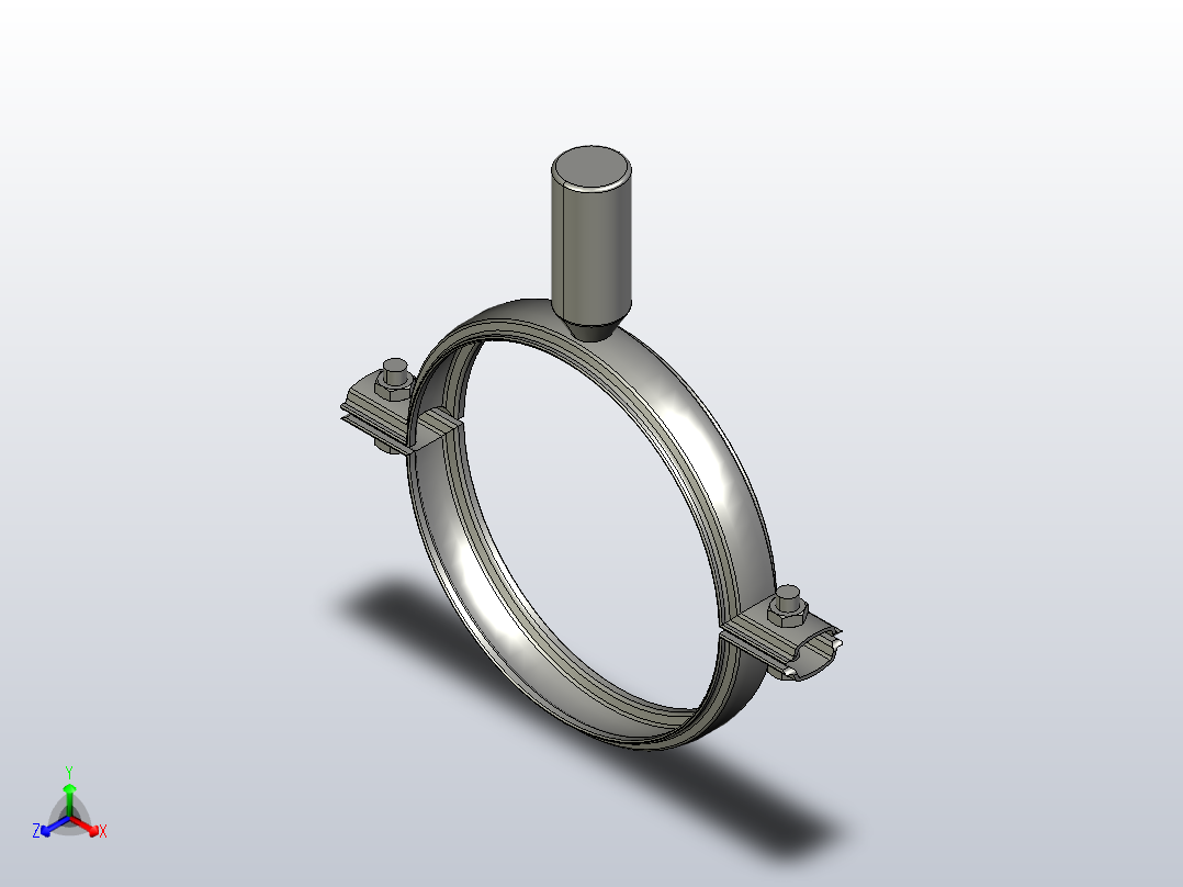 DGA 管架(A型）[DGA-DN100]主视图