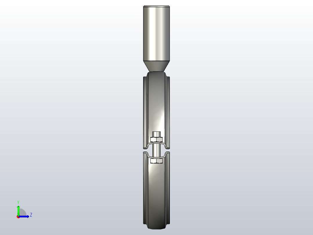 DGA 管架(A型）[DGA-DN100]左视图