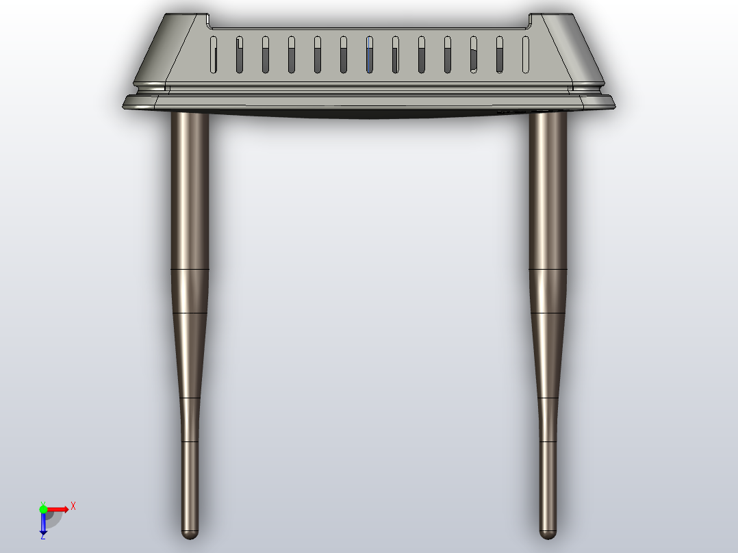 路由器外壳模型俯视图