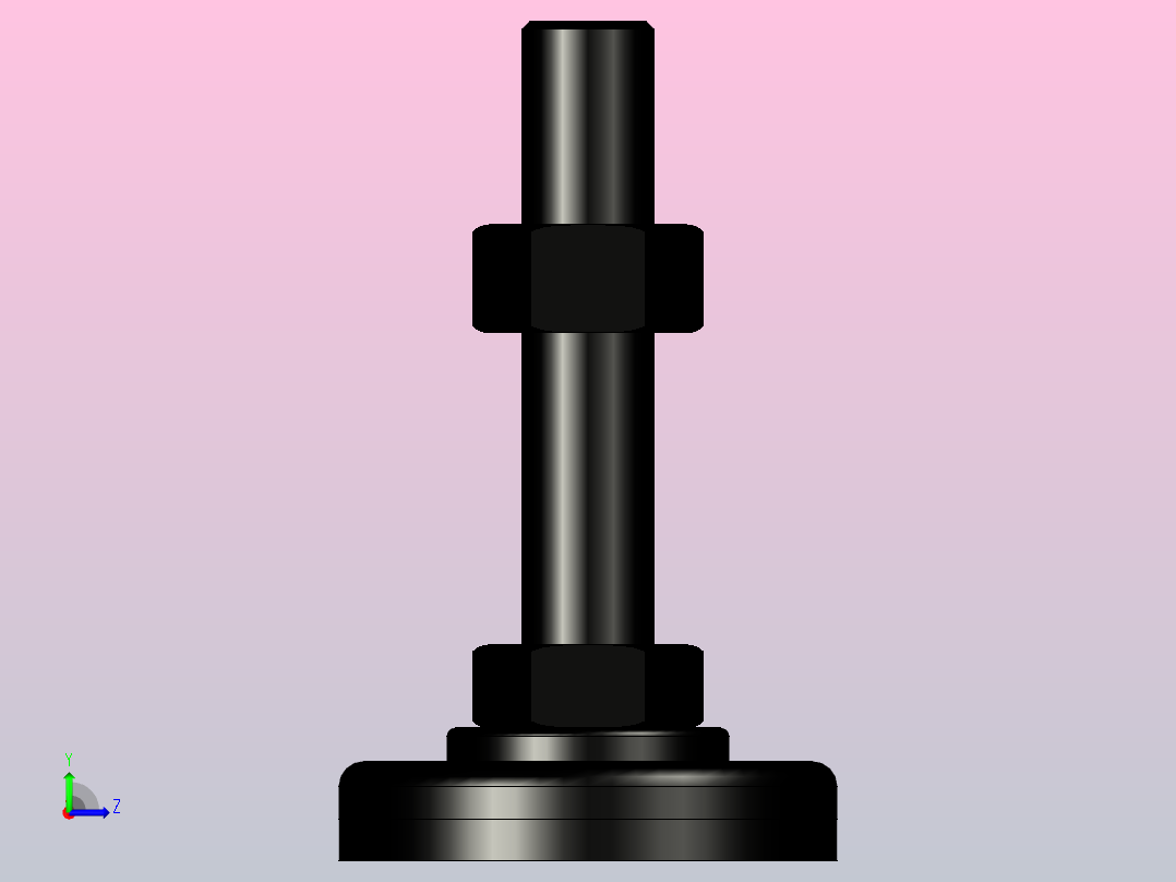 脚杯WAK01-D60-M16-L75左视图