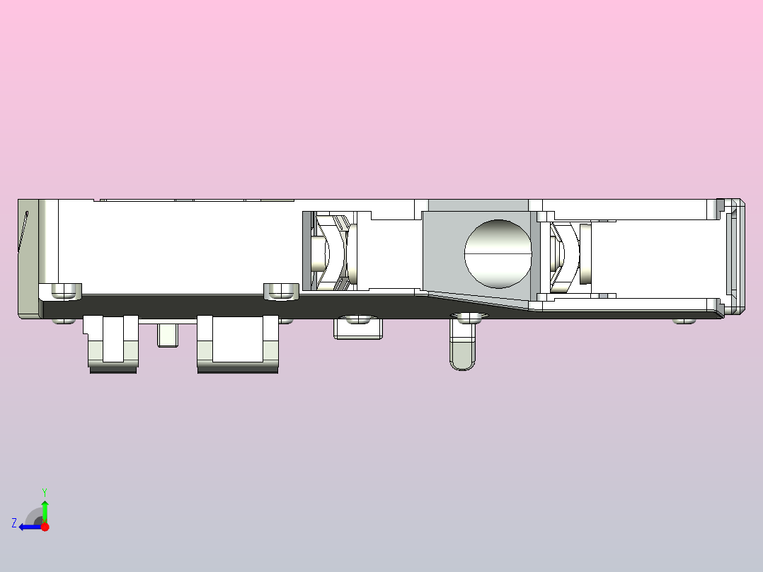 NCF1-11C辅助触头三维模型202301 (1)右视图