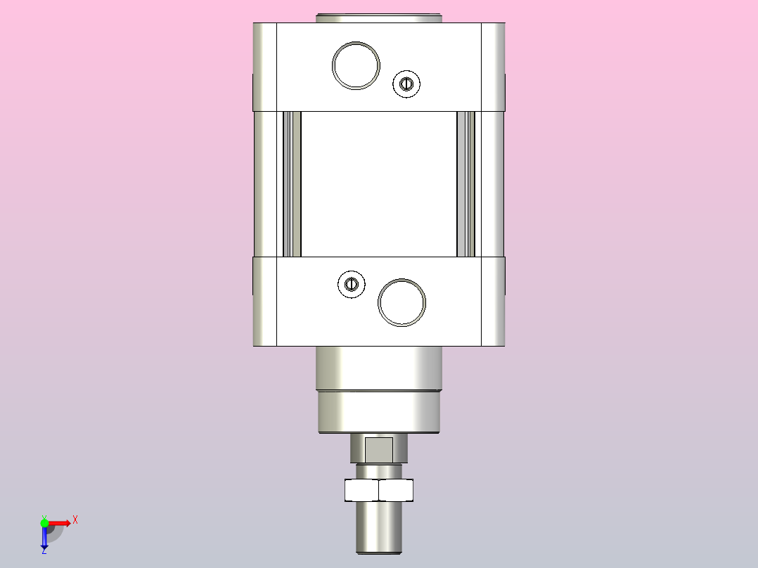FESTO气缸DNC-100-3-PPV---_asm_0_俯视图
