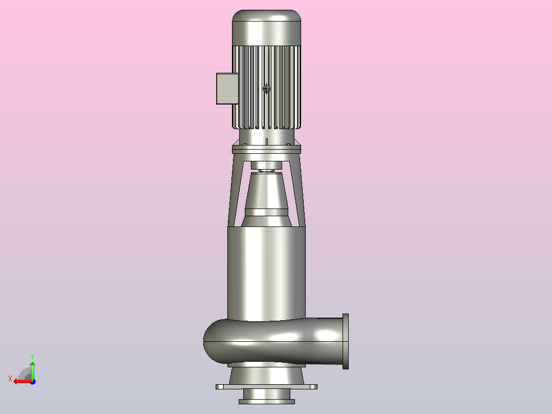 WL(Ⅱ)型系列立式排污泵Ⅱ型-直管[250WLⅡ600-28-75]后视图